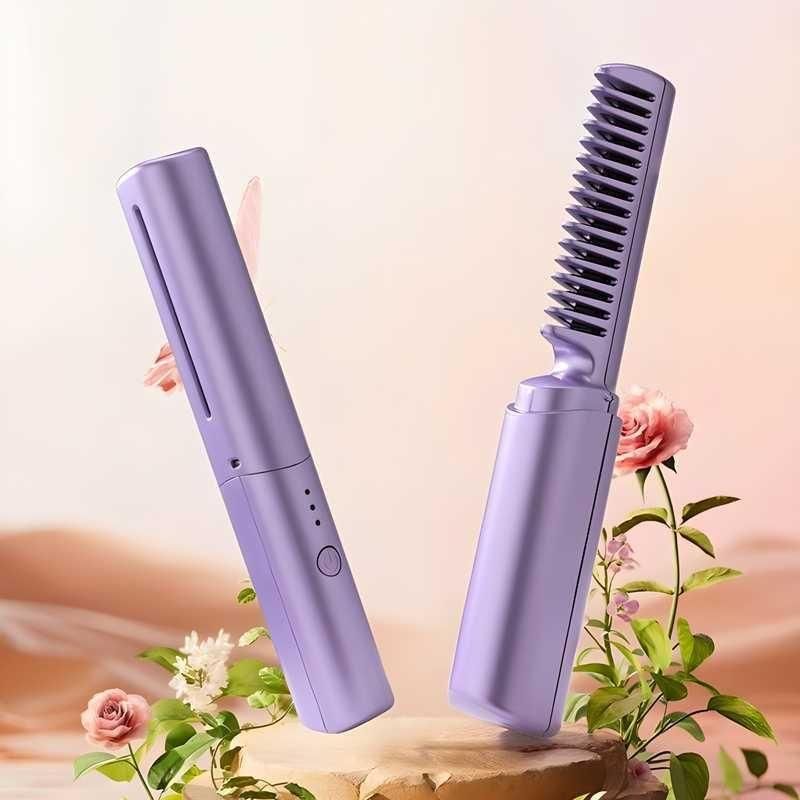 Meneflix Portable Mini Hair Straightener Cordless Rechargeable